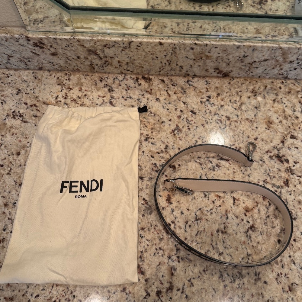 Fendi Leather Grommet Bag Strap